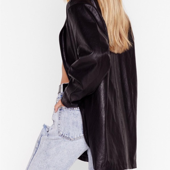 LEATHER BLAZER - Picture 2 of 5